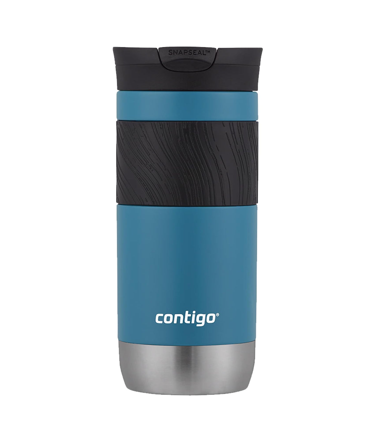Contigo Byron 2.0 thermo mug, stainless steel insulated mug with Snapseal closure, coffee mug to go, 100% leak proof, dishwasher safe lid, BPA free, keeps warm up to 6 hours, 470 ml
