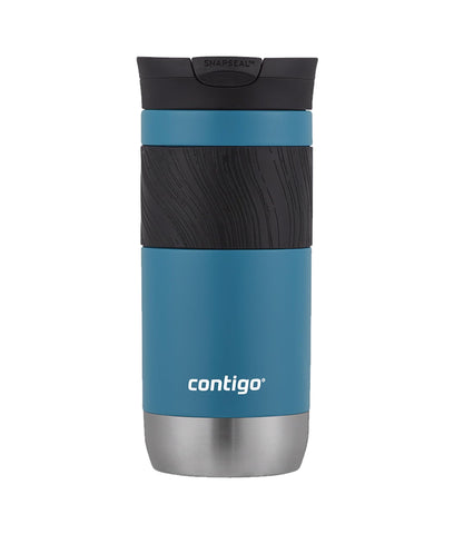 Contigo Byron 2.0 thermo mug, stainless steel insulated mug with Snapseal closure, coffee mug to go, 100% leak proof, dishwasher safe lid, BPA free, keeps warm up to 6 hours, 470 ml