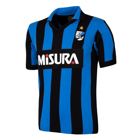 Inter 1986 Retro Football Shirt Unisex Adult Blue - Black