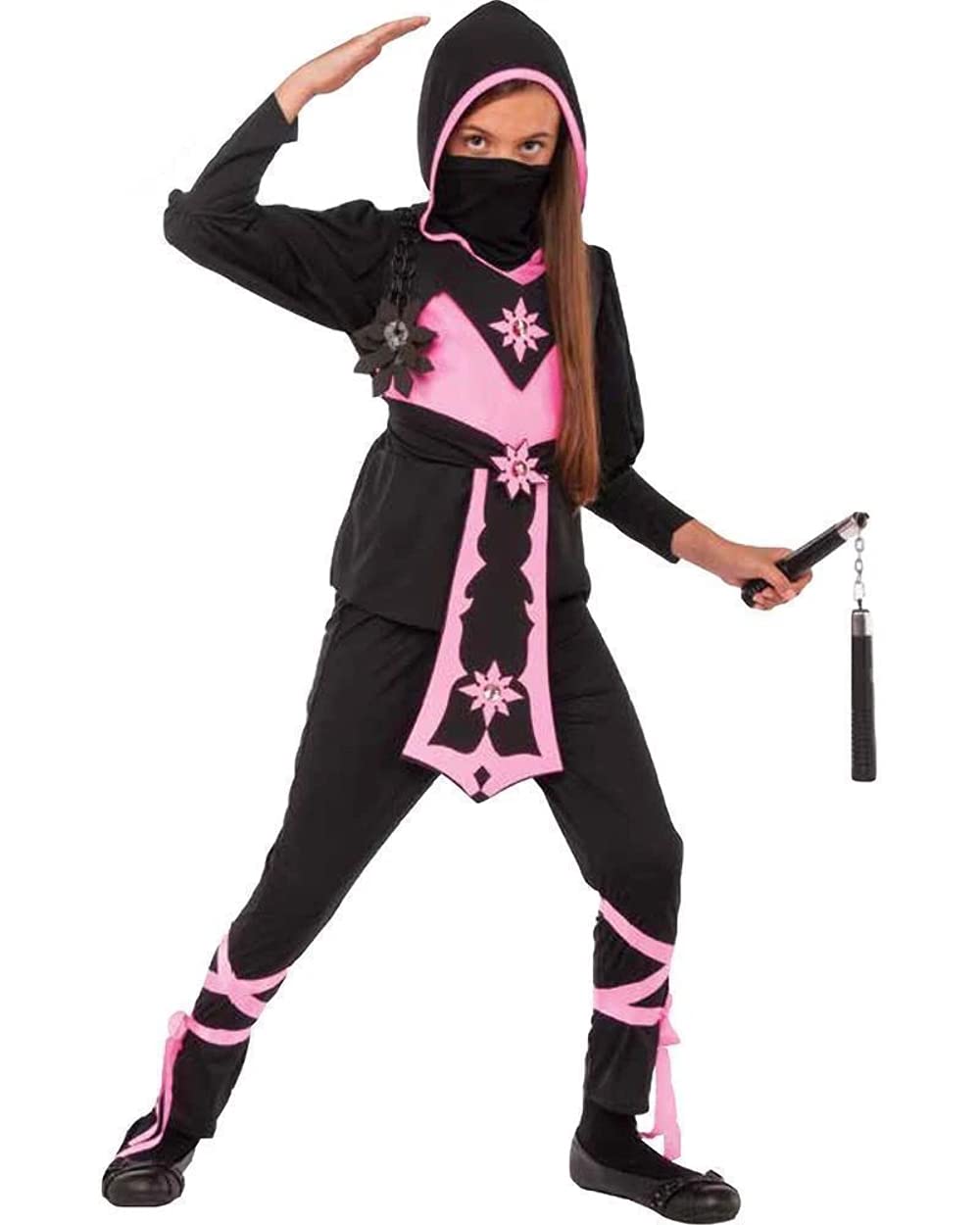 Rubie's Child's Pink Crystal Ninja Costume, Medium