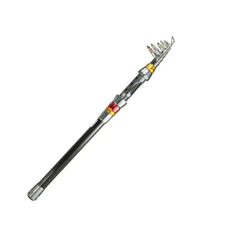 Telescopic Fishing Rod, Carbon Fishing Rods, Ultralight and Ultra Stiff for Long Casts, Not Easy to Break, Easy to Carry, Suitable for Travel and Camping (8 ft/2.4 m)