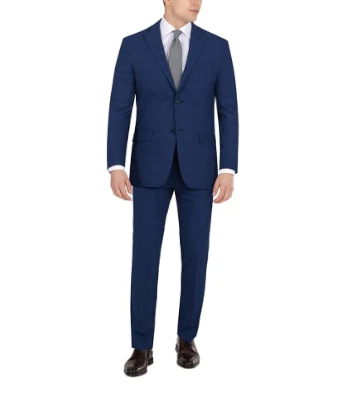 DKNY Men's Modern Fit High Performance Separates Suit Pants, Blue Plaid, 40W x 29L