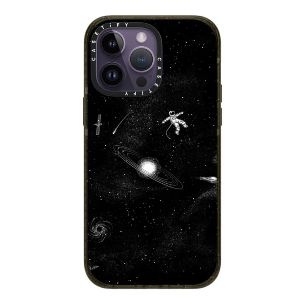 CASETiFY Impact iPhone 14 Pro Max Case [4X Military Grade Drop Tested / 8.2ft Drop Protection] - Gravity 3.0 - Glossy Black