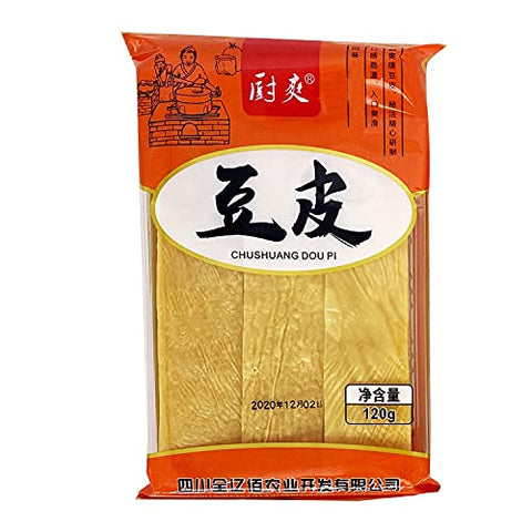 Tofu skin, China specialty snacks, dry goods, soy products, yuba, Dried Fried Soybean Tofu Skin Vegan Food, Vegetarian, non-GMO, ???Doufupi Youdoupi, 120g
