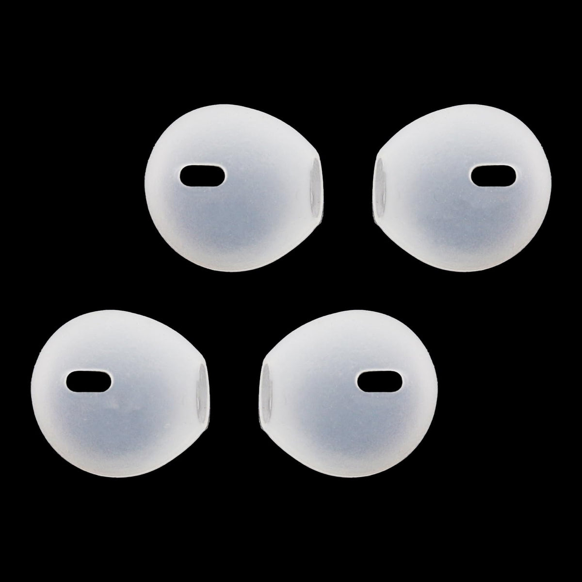 TORMEN Soft Silicone Earbud Covers, 4 Pcs - Anti-Slip, Anti-Drop Sport Ear Tips - Compatible with iPhone, Transparent