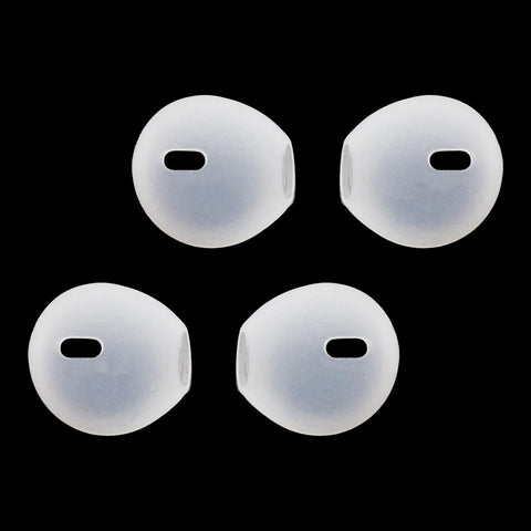 TORMEN Soft Silicone Earbud Covers, 4 Pcs - Anti-Slip, Anti-Drop Sport Ear Tips - Compatible with iPhone, Transparent