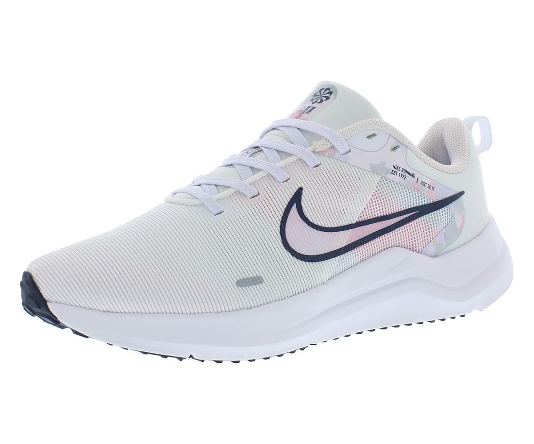Nike Womens W Downshifter 12 Running Shoe, PURE PLATINUM/BLACK-WHITE-SEA CORAL, 5.5 UK (8 US)