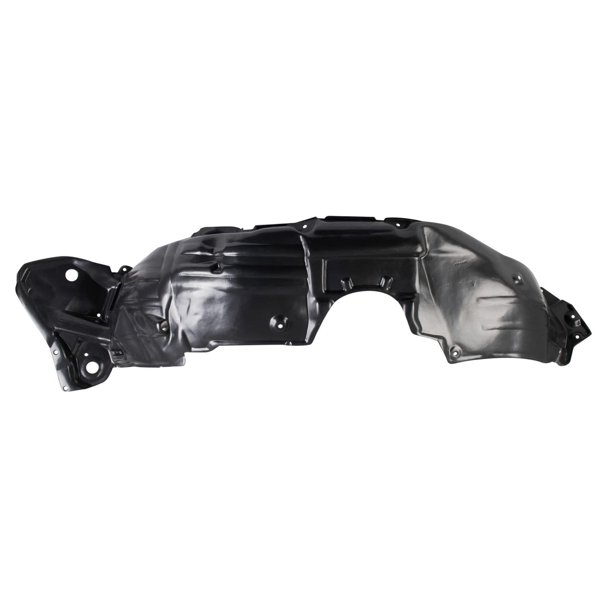 TRQ Front Right Inner Fender Liner Black Passenger Side Compatible with 2014-2019 Toyota Highlander TO1249194