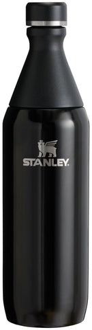 Stanley Water Bottle, Slim All Day Bottle, 20 Oz, Lid with Leak Proof Seal, Slim Design for Travel and Gym, Insulated Stainless Steel, BPA Free, Black