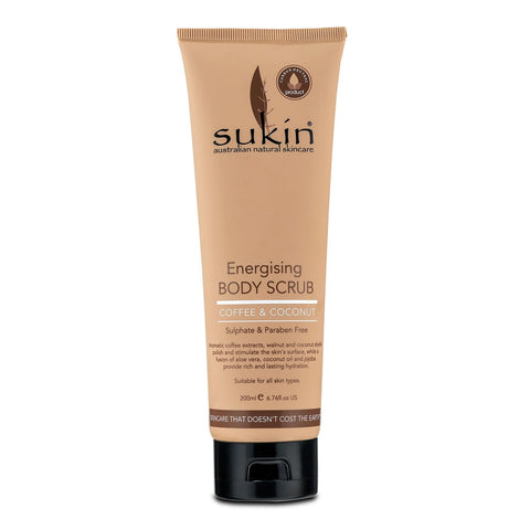 Sukin Energising Body Scrub With Coffee & Coconut, 6.76 Fl. Oz.