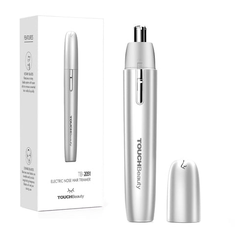 TOUCHBeauty Nose Hair Trimmer for Men and Women, Portable Ear and Nose Hair Trimmer, 14500RPM Cordless Nose Trimmer Women, Professional Painless Battery-Operated Trimmer