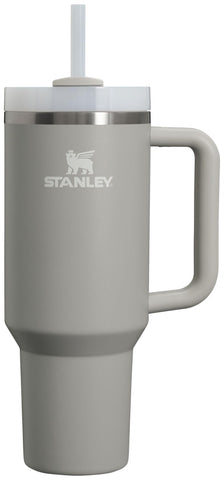 STANLEY Quencher H2.0 FlowState Stainless Steel Vacuum Insulated Tumbler with Lid and Straw for Water, Iced Tea or Coffee, Smoothie and More, Ash, 40oz
