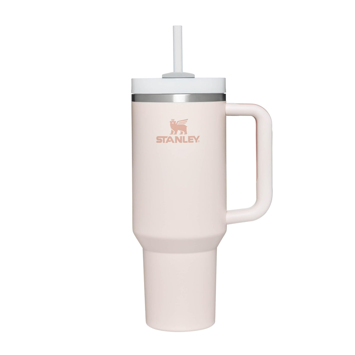 Stanley Quencher H2.0 Flowstate Tumbler 1.2L - Cold For 11 Hours - Iced For 48 Hours - Water Bottle With Straw, Handle And Lid - Dishwasher Safe - Travel Mug For Cold Drinks - Rose Quartz