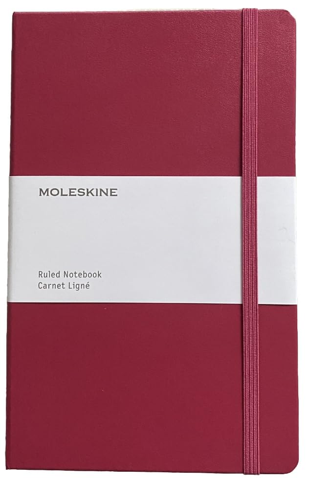 Moleskine Magenta A5 Basic Hardback Notebook, 21 x 13.5cm