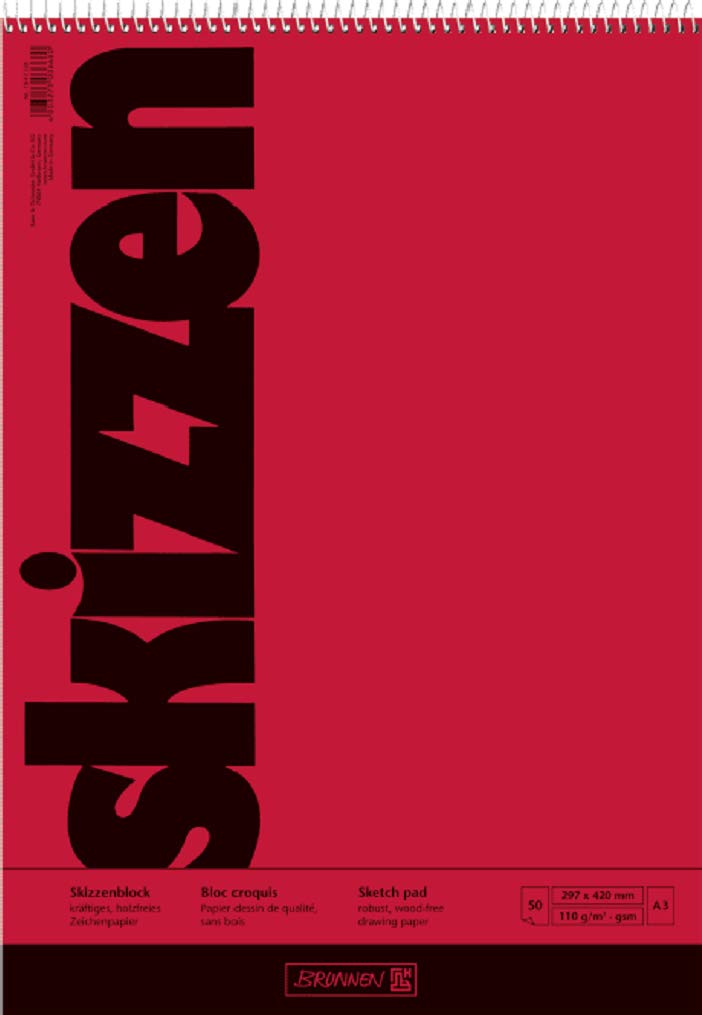 Brunnen Drawing/Sketch Pad A3 297 x 420 mm 110 GSM 50 Sheets