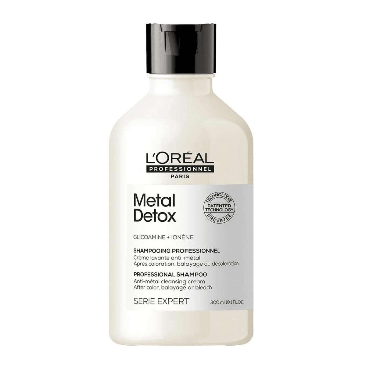 Lâ€™OrÃ©al Professionnel Metal Detox Shampoo, Protects Coloured Hair From Damage, For Smooth, Strong and Shiny Looking Hair, Rich & Creamy Texture, Serie Expert, 300 ml