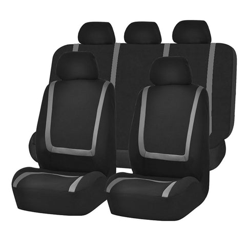KAMNIK Car Seat Cover Sets for Toyota Corolla Cross 2000-2023,NonSlip Scratch Resistant Breathable Seat Cushion Interior Accessories,C-black gray