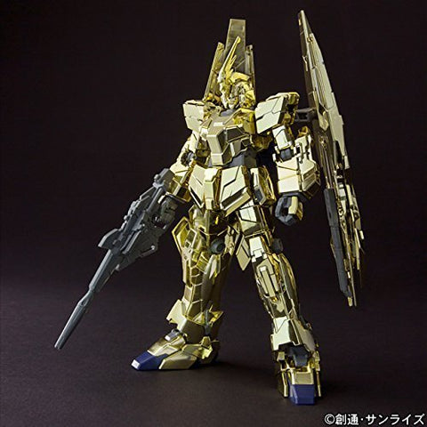RX-0 Unicorn Gundam (Unicorn Mode) 03 Phenex [Gunpla Expo Exclusive Golden Coating Ver.]: High Grade Gundam Unicorn 1/144 Model Kit + 1 Official Japanese Gundam Trading Card Bundle (HGUC/12464)
