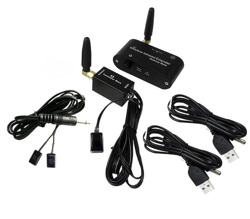 SZBJ Wireless IR repeater kit/remote control extender (suitable combination of double head emitter cable)
