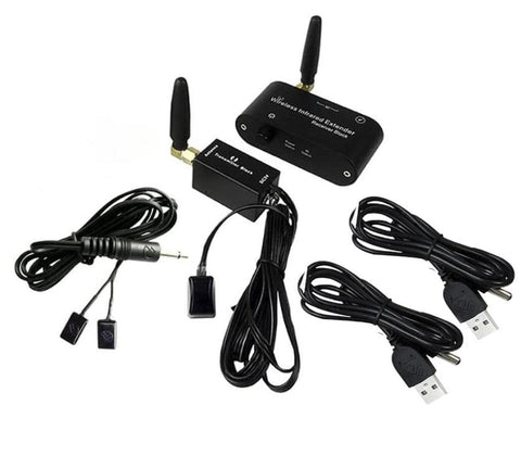 SZBJ Wireless IR repeater kit/remote control extender (suitable combination of double head emitter cable)