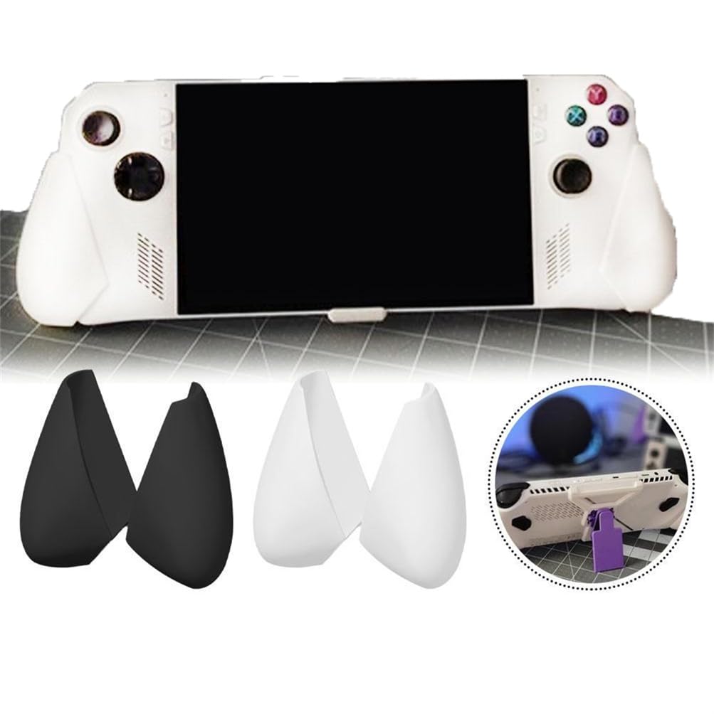 Gamepad Palm Padded Gaming Accessories For Asus Rog Ally Modified Grip Gamepad Good grip White/black 1pair (Black)
