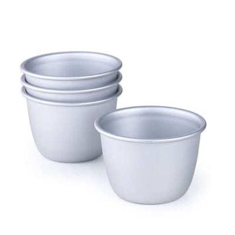 lakeland Mini Pudding Basins 209ml Set of 4 - Even Heat Distribution Perfect for Steamed Puds