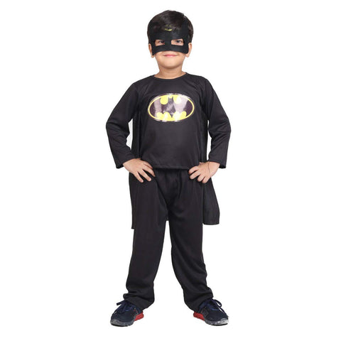 FancyDressWale Cotton Blend Superhero Adventure Dress for Boys|Birthday Gift for Kids| Halloween Party Costume for Boys (Bat-Supereo, 4-6 Years) - Multi