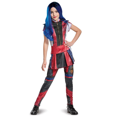 Disguise Disney Evie Descendants 3 Classic Girls' Costume, Red, Small (Ize/4-6X)