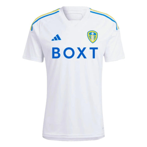 adidas 2023-2024 Leeds United Home Football Soccer T-Shirt White
