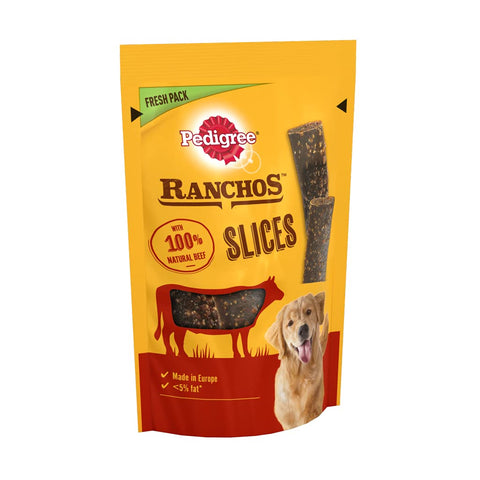 Pedigree Ranchos Adult Dog Treats Beef 4 Slices 60g