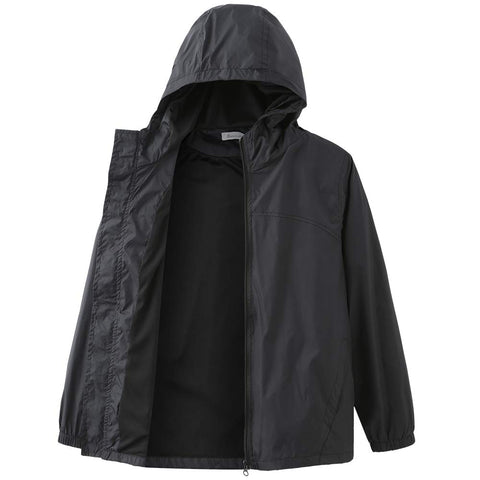 GRANDWISH Boys Waterproof Rain Jacket, Lightweight Active Hooded Raincoat, Black XS-6