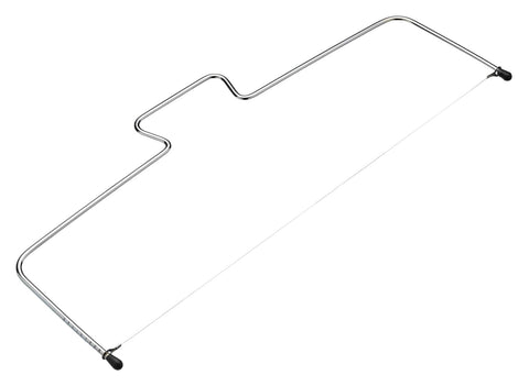 KitchenCraft Sweetly Does It Cake Slicer, Leveller, Layer Cutter Wire, Carbon Steel Baking Accessory, 40 cm, Silver