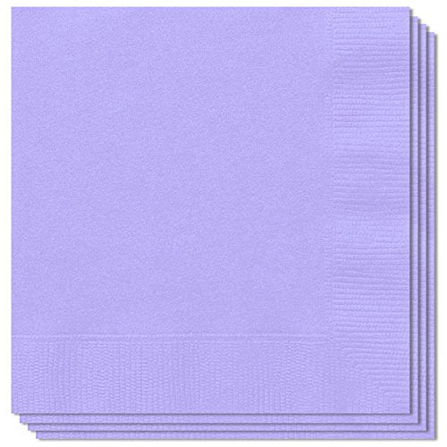 Pack of 100 x Light Purple Lavender Lilac Napkins 33cm 2ply
