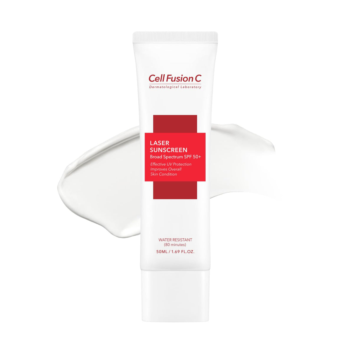 Cell Fusion C Laser Sunscreen SPF 50+ NEW version! Water resistant 50 ml/1.69 FL.OZ, white