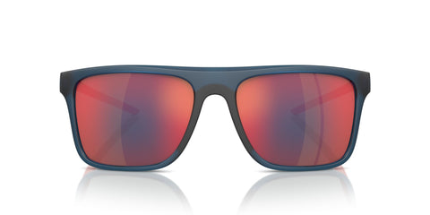 Scuderia Ferrari Men's FZ6006 Square Sunglasses, Opal Blue/Mirrored Red Blue, 58 mm