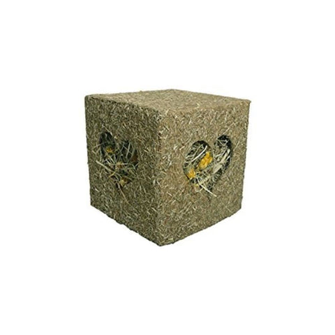 Rosewood Naturals â€˜I Love Hayâ€™ Forage Cube, Treat & Toy for Small Animals, Large