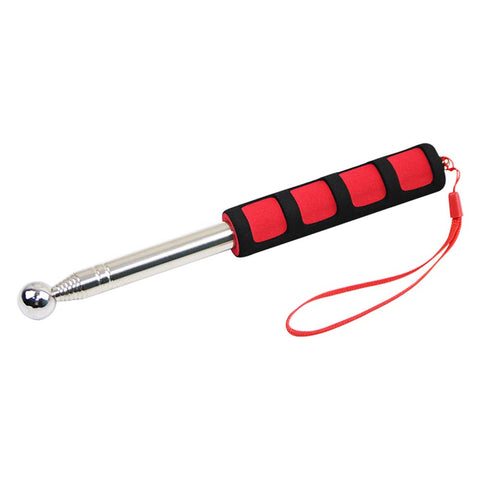 N/A Telescopic Empty Drum Hammer, Stainless Steel, Sponge Handle, Sound Detection Tool for House Decoration Inspection (1.6M)