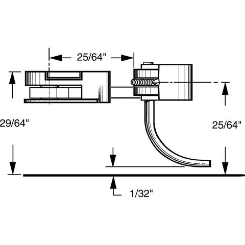 HO Body Mounted Coupler, 25/64" Underset (2pr)