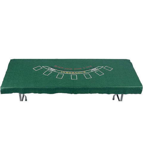 Amscan Blackjack Table Cover, 1 Piece, Green