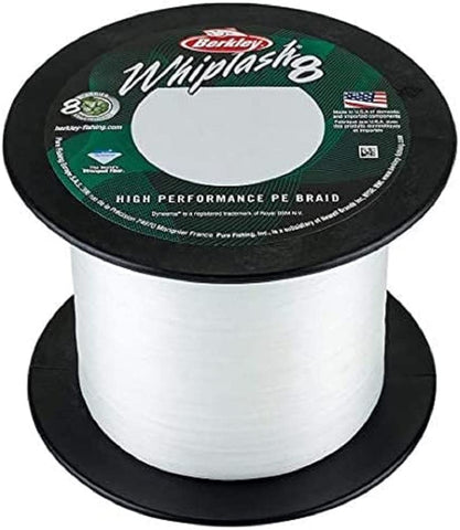 Berkley Whiplash8, Fishing Line, Superline, , Predator Fishing, Pike, Perch, Zander, Trout, Unisex, Crystal, 0.18mm | 23.3kg | 51lb | 330yd