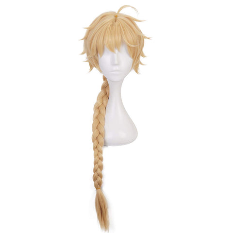 UTIEHD Anime Cosplay Wig, Genshin Impact Wig, with two Wig Caps, for Halloween, Party & etc. (Aether Cosplay)