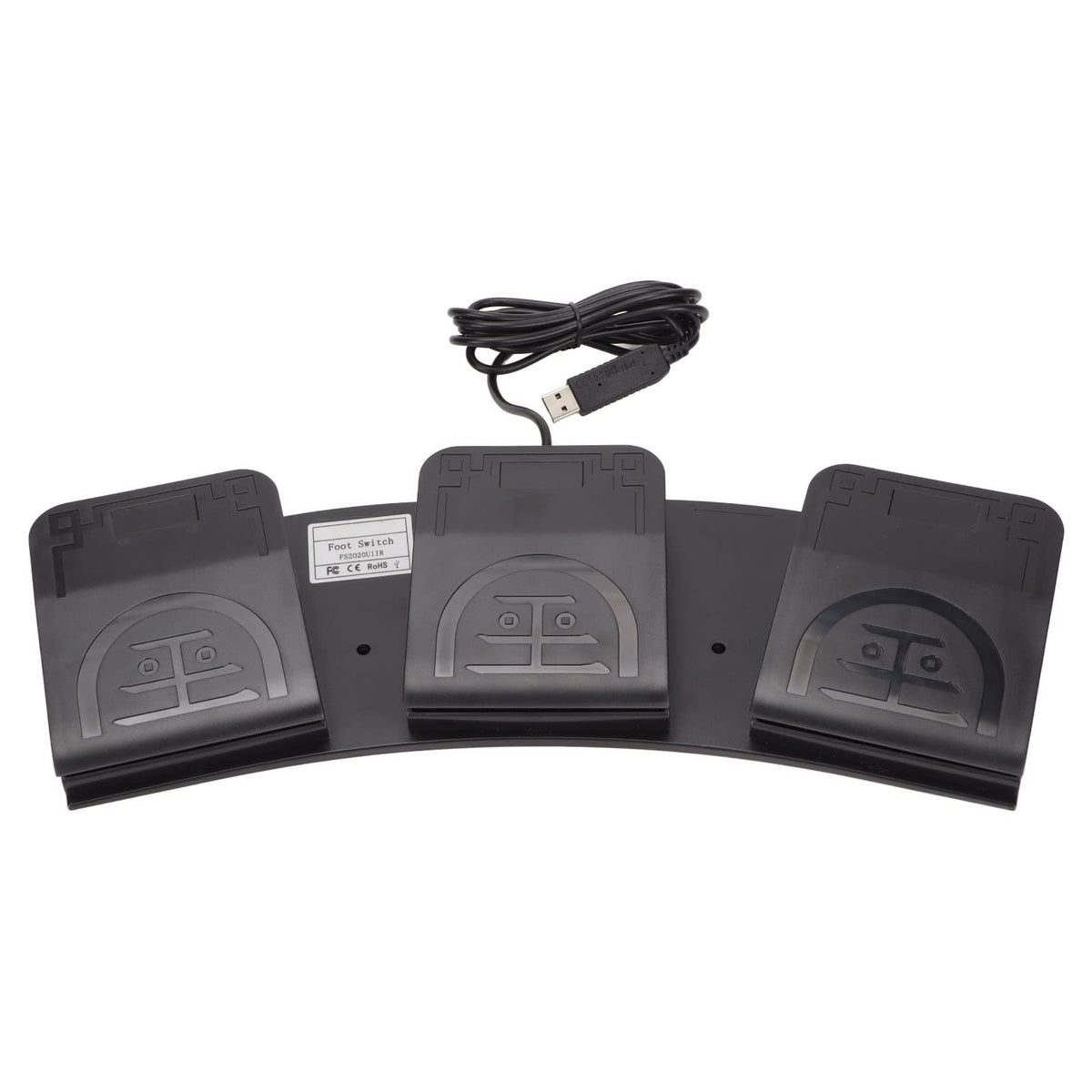Shanrya PC Pedal 3button USB Gaming footswitch for Multimedia Instruments