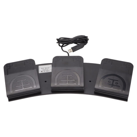 Shanrya PC Pedal 3button USB Gaming footswitch for Multimedia Instruments