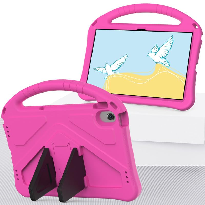 Kids Case For Huawei Matepad Pro 10.8-Inch (2021/2019), Tablet Cover Compatible with Huawei Matepad Pro 10.8", Handle Stand Case, Children Friendly Durable Lightweight Shockproof Protective, Rose