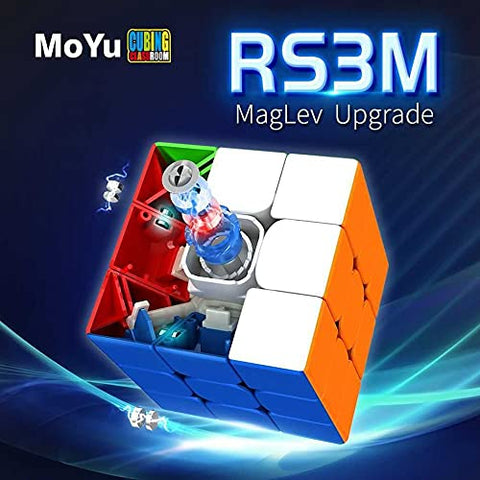 Cuberspeed Moyu rs3m Maglev 2021 Flagship 3x3 stickerless Maglev Magnetic Speed Cube moyu rs3 m 2021 Flagship Magnetic Speed Cube