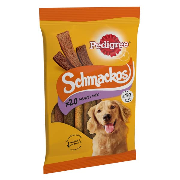 Pet Things Pedigree Schmackos Meat Variety 20 Stick (Pack of 9)