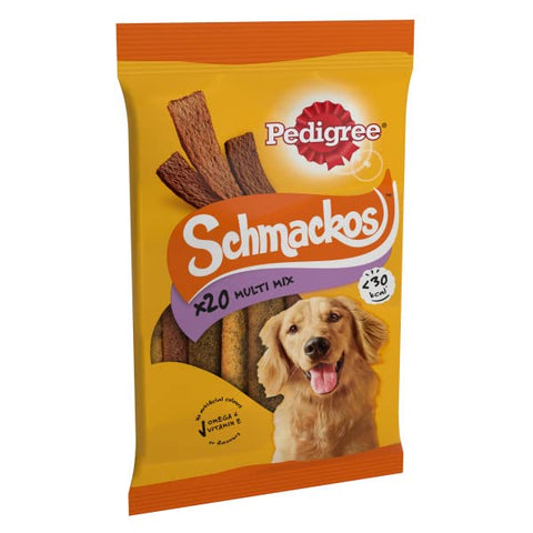 Pet Things Pedigree Schmackos Meat Variety 20 Stick (Pack of 9)