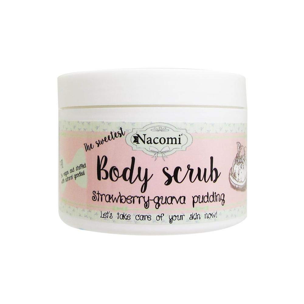 Nacomi Natural Vegan Body Scrub Strawberry-Guava Pudding 200g