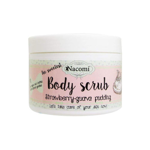 Nacomi Natural Vegan Body Scrub Strawberry-Guava Pudding 200g