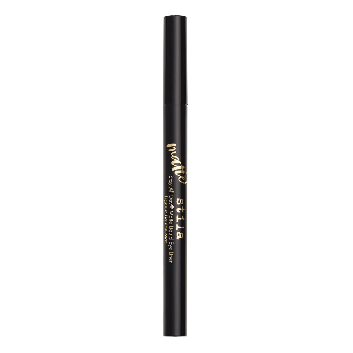 Stila All Day Waterproof Liquid Eye Liner, Easy To Use Eyeliner Pen, Smudge and Transfer Proof, Liner Stays On All Day and Night, Goes On Smoothly Without Skipping or Smudging - Intense Matte Black